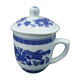 Tasse à thé  en porcelaine chinoise  motif dragon H 14 cm