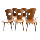Set of 6 bistro chairs, model Gentiane, Baumann, 1960s.
