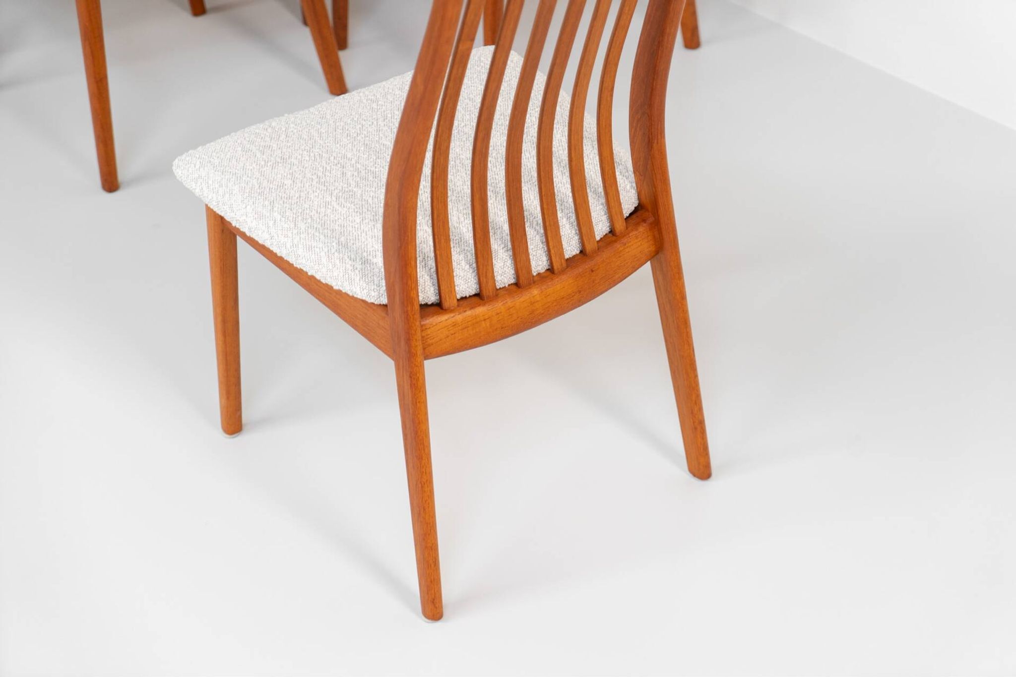Set of 10 dining chairs by Kai Kristiansen for Schou Andersen (Denmark