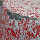 Bassine en tole emaillée rouge