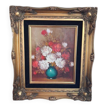 Tableau Borione - Nature morte aux fleurs (Avec Certificat d'authenticité)