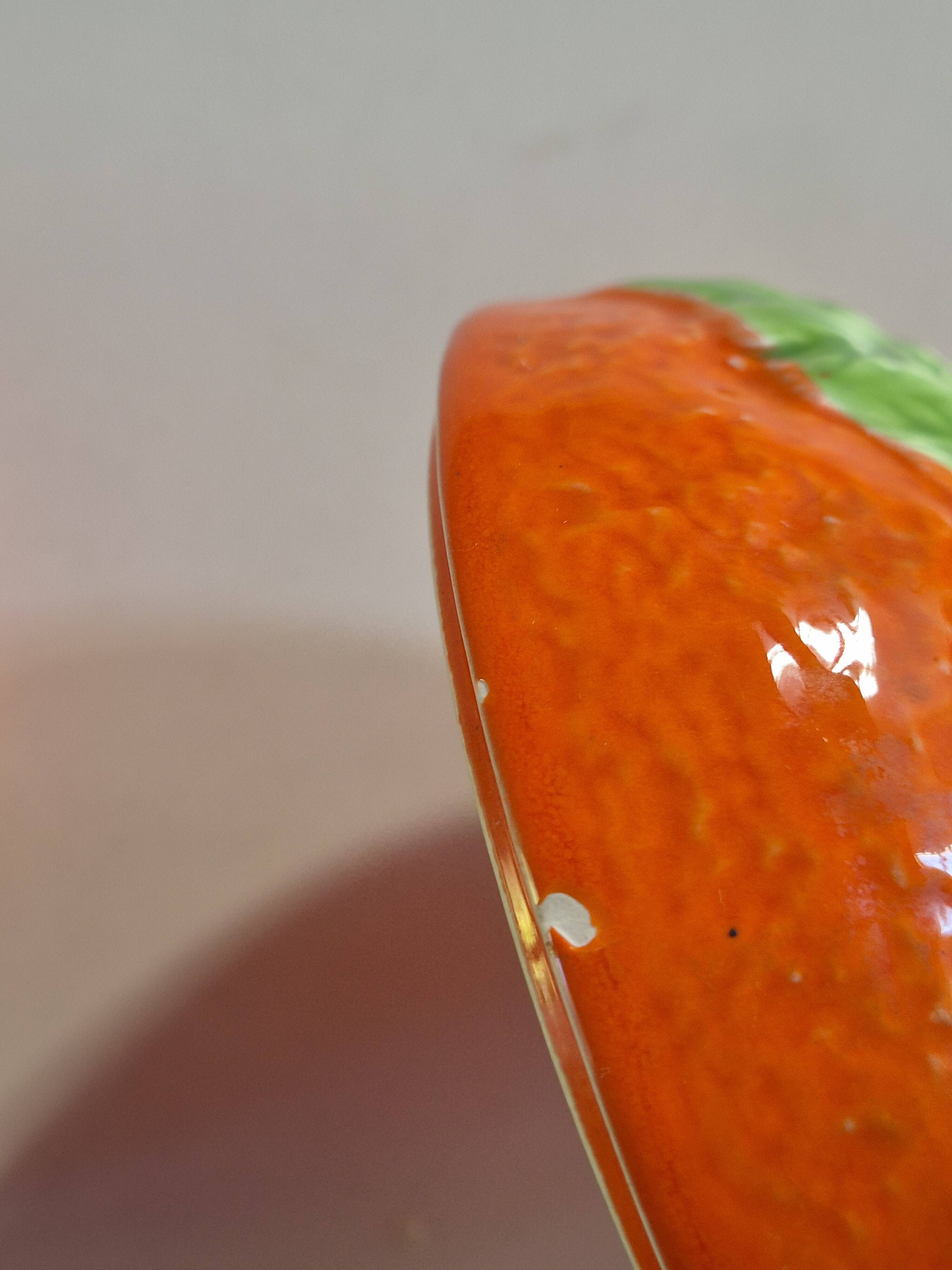 retro vintage orange slip box