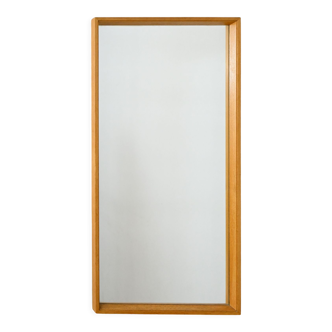 Rectangular oak wood mirror