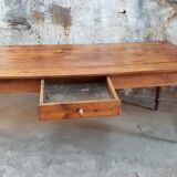 Table de ferme en merisier