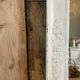 Antique white patinated mirror