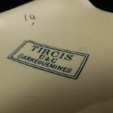 Soupière en faïence de Sarreguemines modèle Tircis petit modèle Art Nouveau