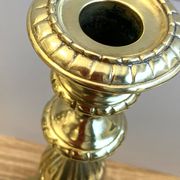 Antique pair of Louis Philippe period candlesticks and torches