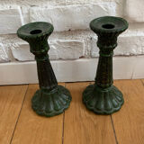 Glass candle holder