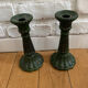 Glass candle holder