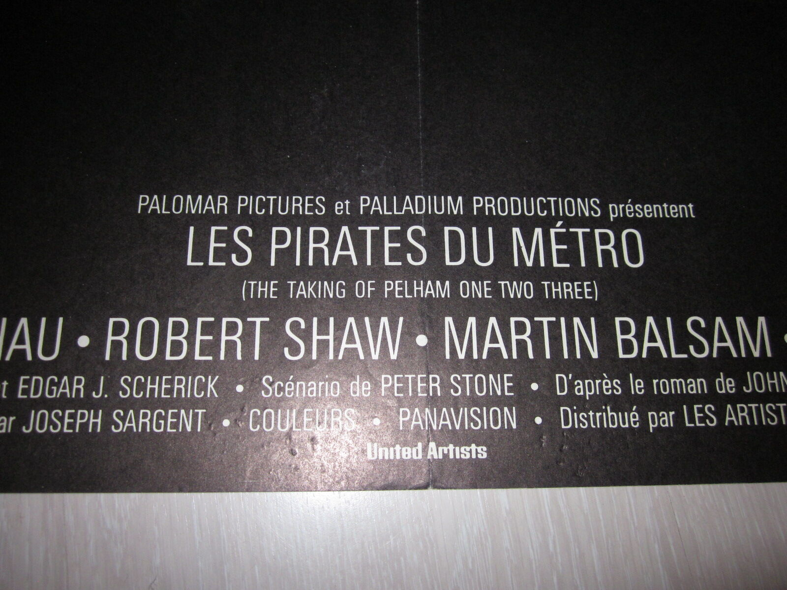 Affiche les pirates du metro