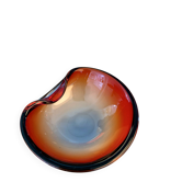 Ashtray / pocket emptier Murano sommerso 1960