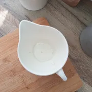 Saucière Gien marron et orange modèle Ladon