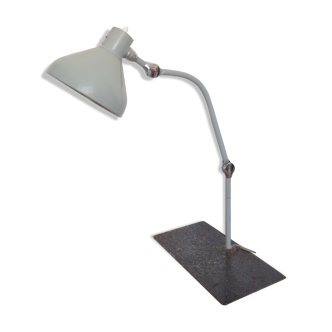 Jumo lamp GS4 administration. Grey-Office lamp-industrial design French-1960