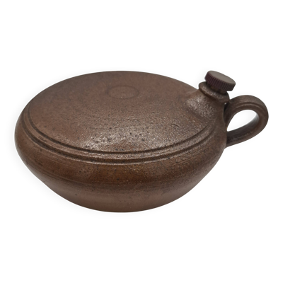 Bouillotte en gré, chauffe-lit, ou bouteille ronde et plate en