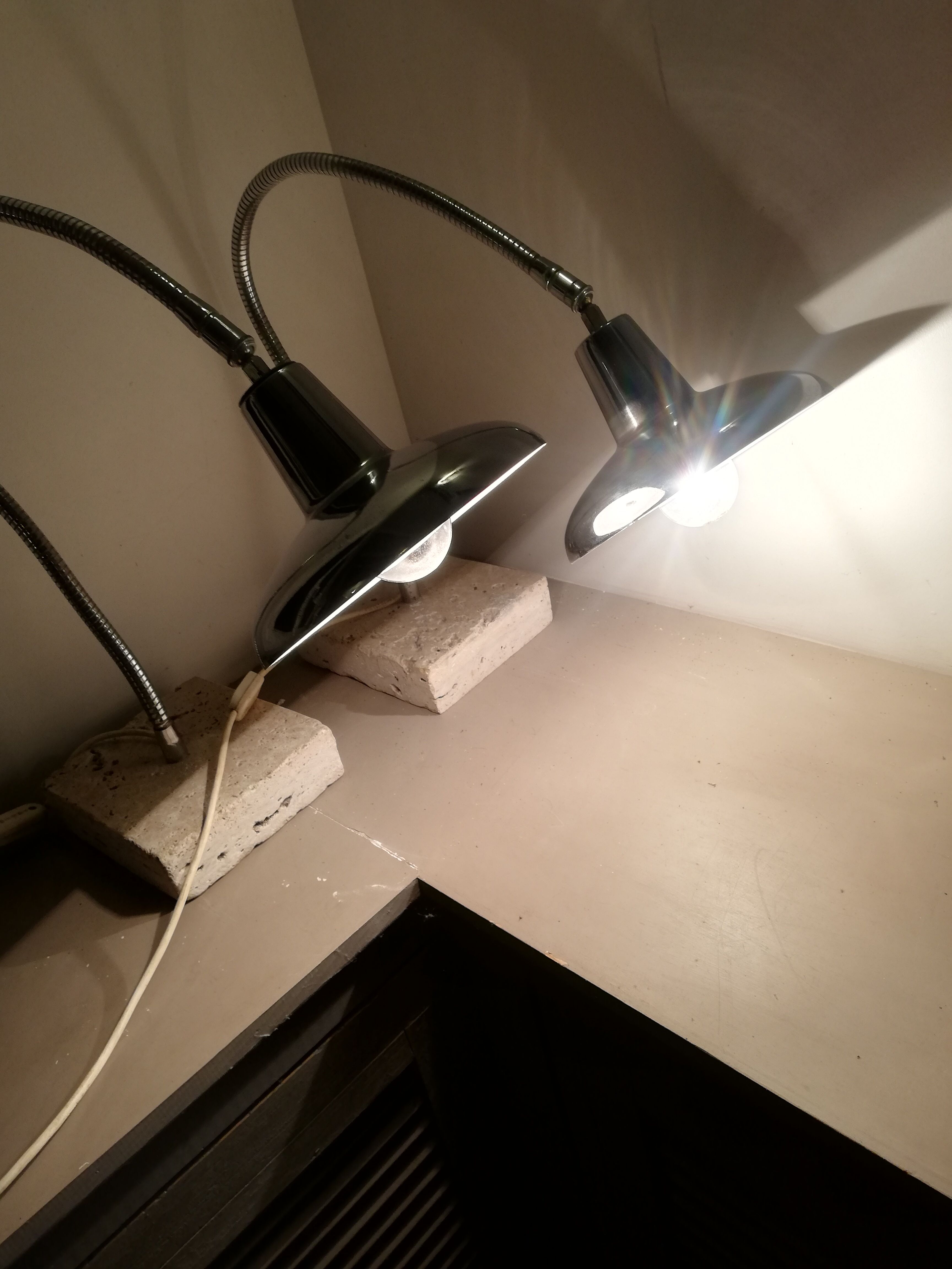 Pair of articulated lamps