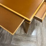 Flat desk from a French institution stamped Philippe Hurel