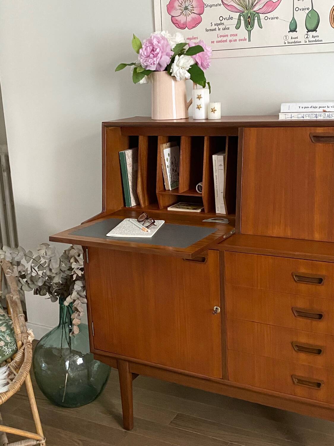 Teak secretary