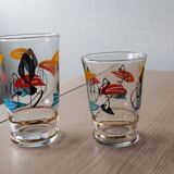 Set of 9 vintage Miro glasses