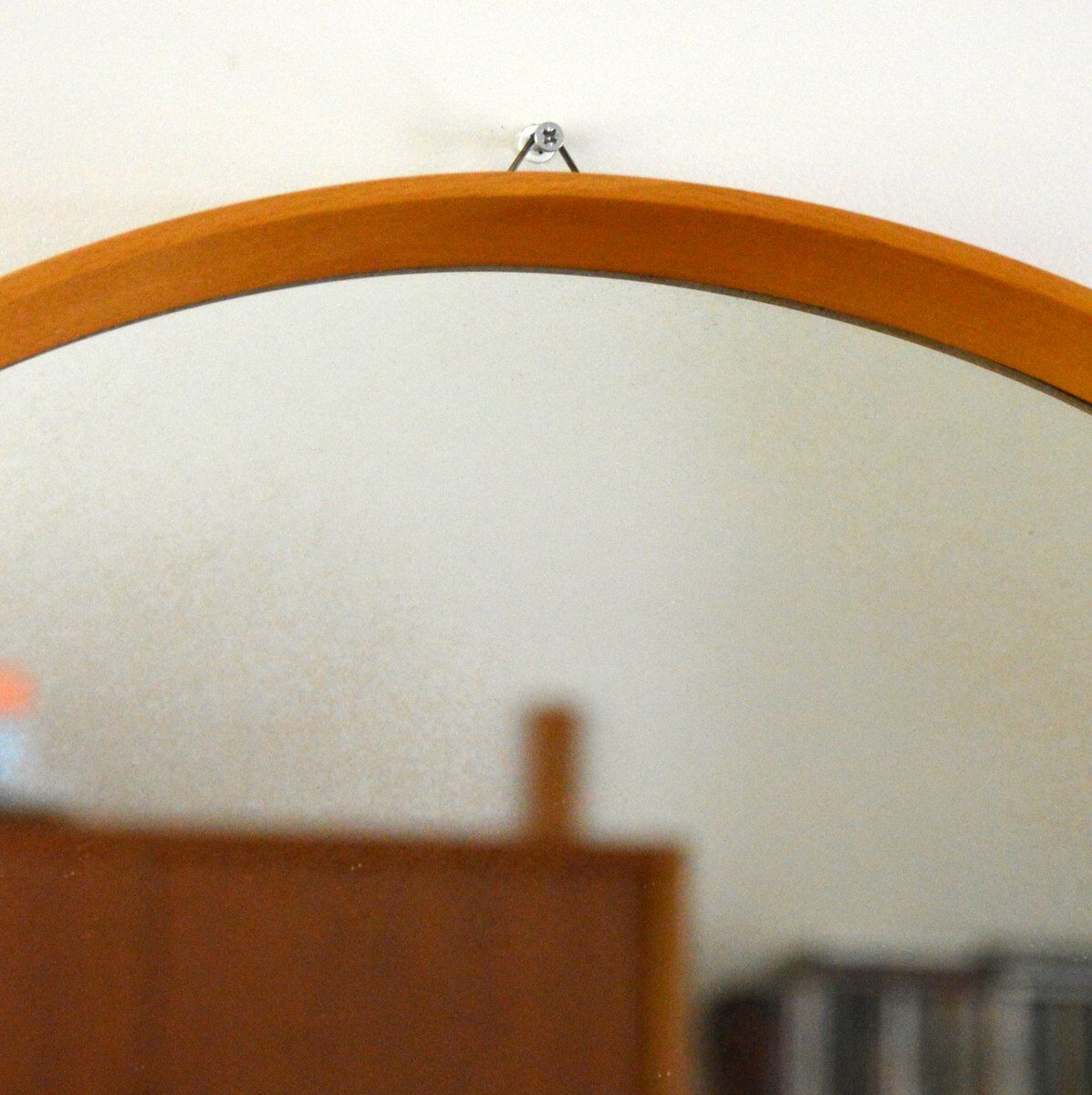 Scandinavian round mirror 1970s - 71cm