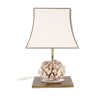 Hollywood regency coral table lamp