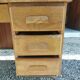 schoolmaster's desk, wood and metal, with drawers and cupboard