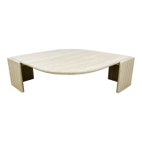 Travertine eye coffee table Roche Bobois