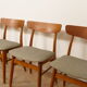 4 x dining chairs | Farstrup | Model 210 | Restored | Green