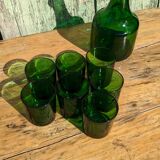 Vintage glass and carafe service