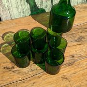 Vintage glass and carafe service