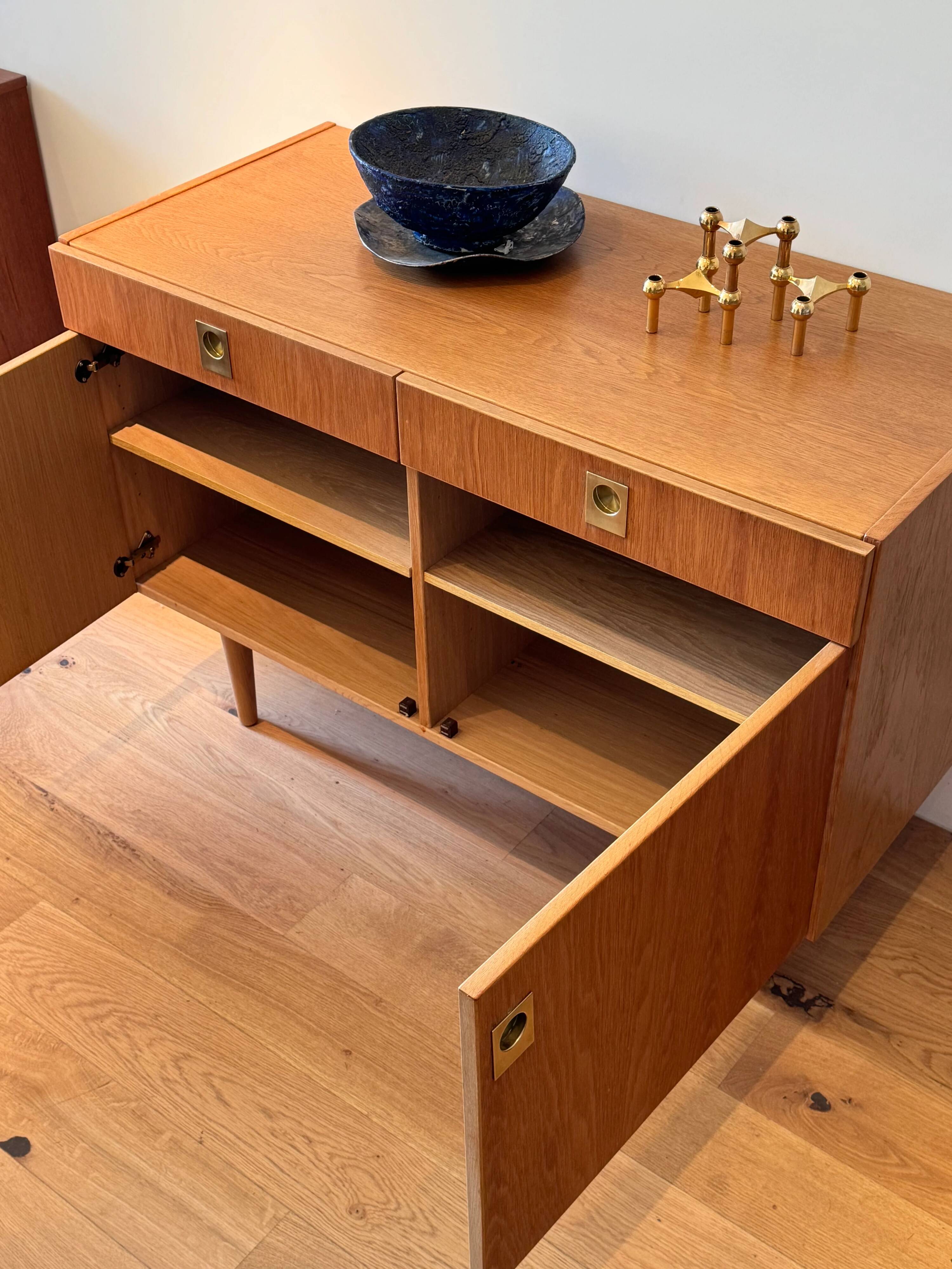 Vintage Scandinavian oak sideboard "Stina"