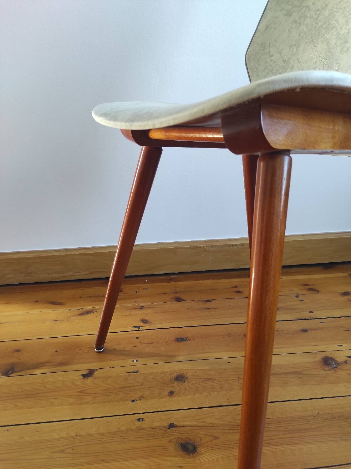 Set of 4 BAUMANN chairs from the 60s (model 840, Max Bill)