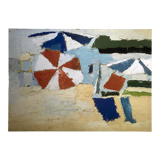 Poster Nicolas de Staël, Le Lavandou, character on the beach, 1991