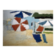 Affiche Nicolas de Staël, Le Lavandou, personnage sur la plage, 1991