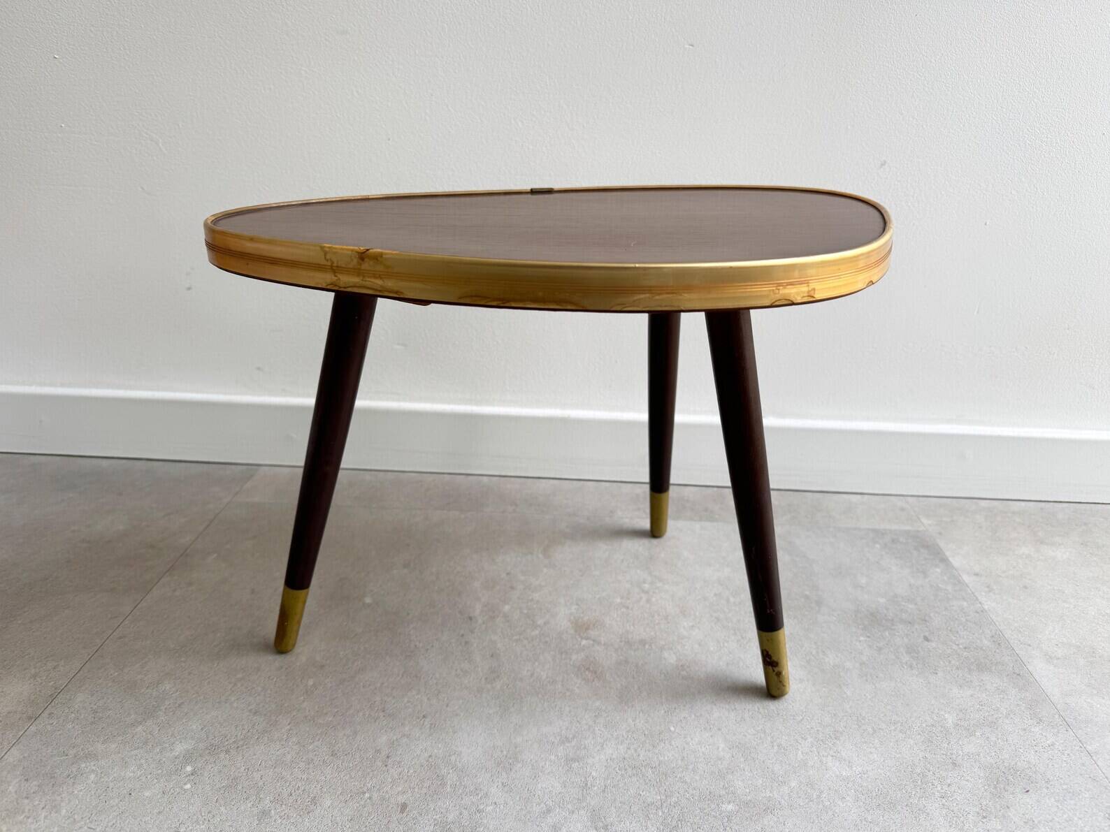 Vintage side table / plant stand with a formica top