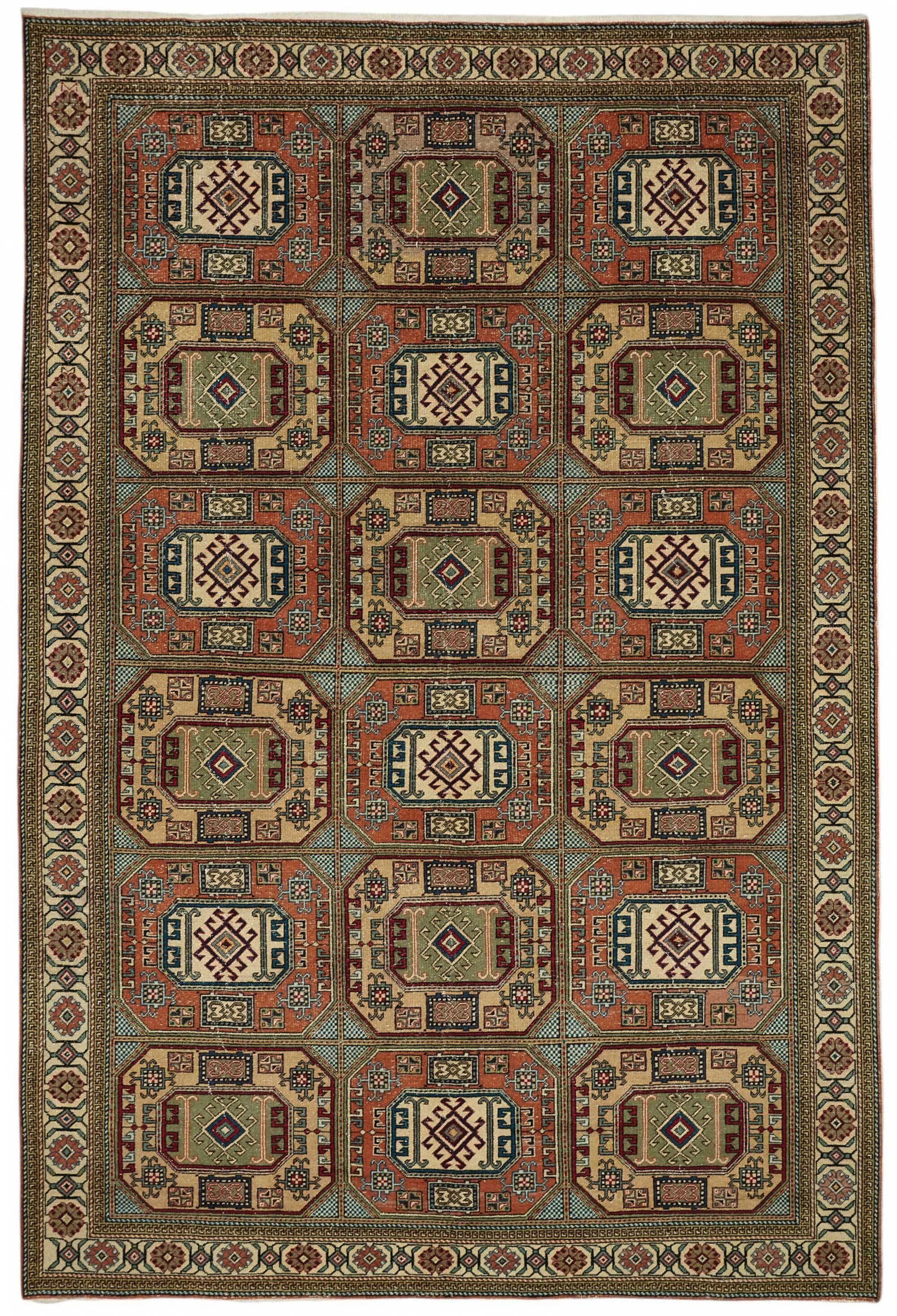 Turkish Wool Vintage Kayseri Rug 195 cm x 295 cm