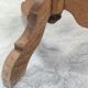 Oak pedestal table, side table, 19th century
