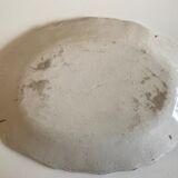 Flat centerpiece with godrons in glazed earth Moustiers 18th