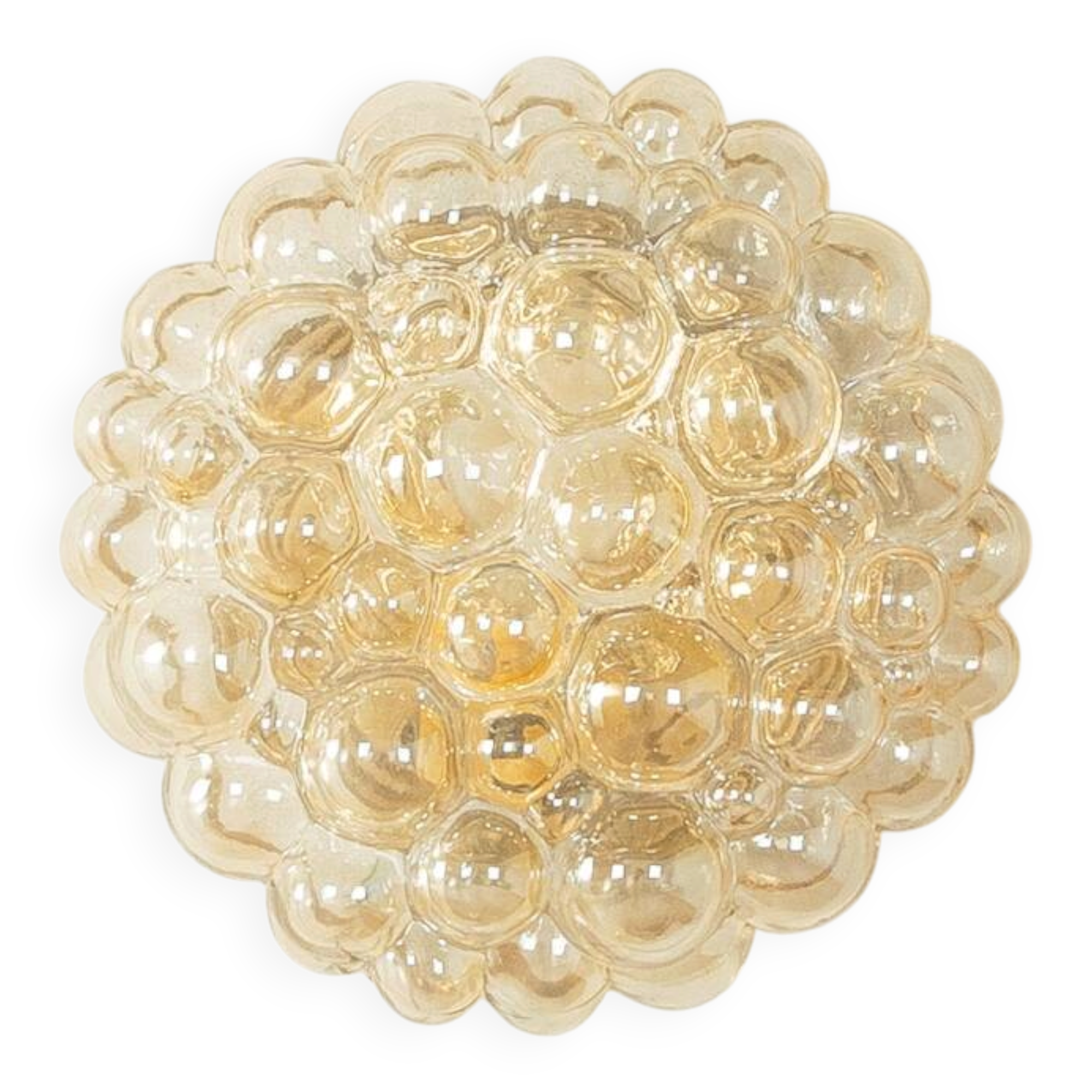 Fascinating wall or ceiling lamp in striking Space Age design by Doria Leuchten