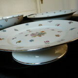 3 porcelain dishes limoges floral decoration