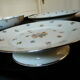 Set de 3 plats porcelaine de limoges décor fleuri