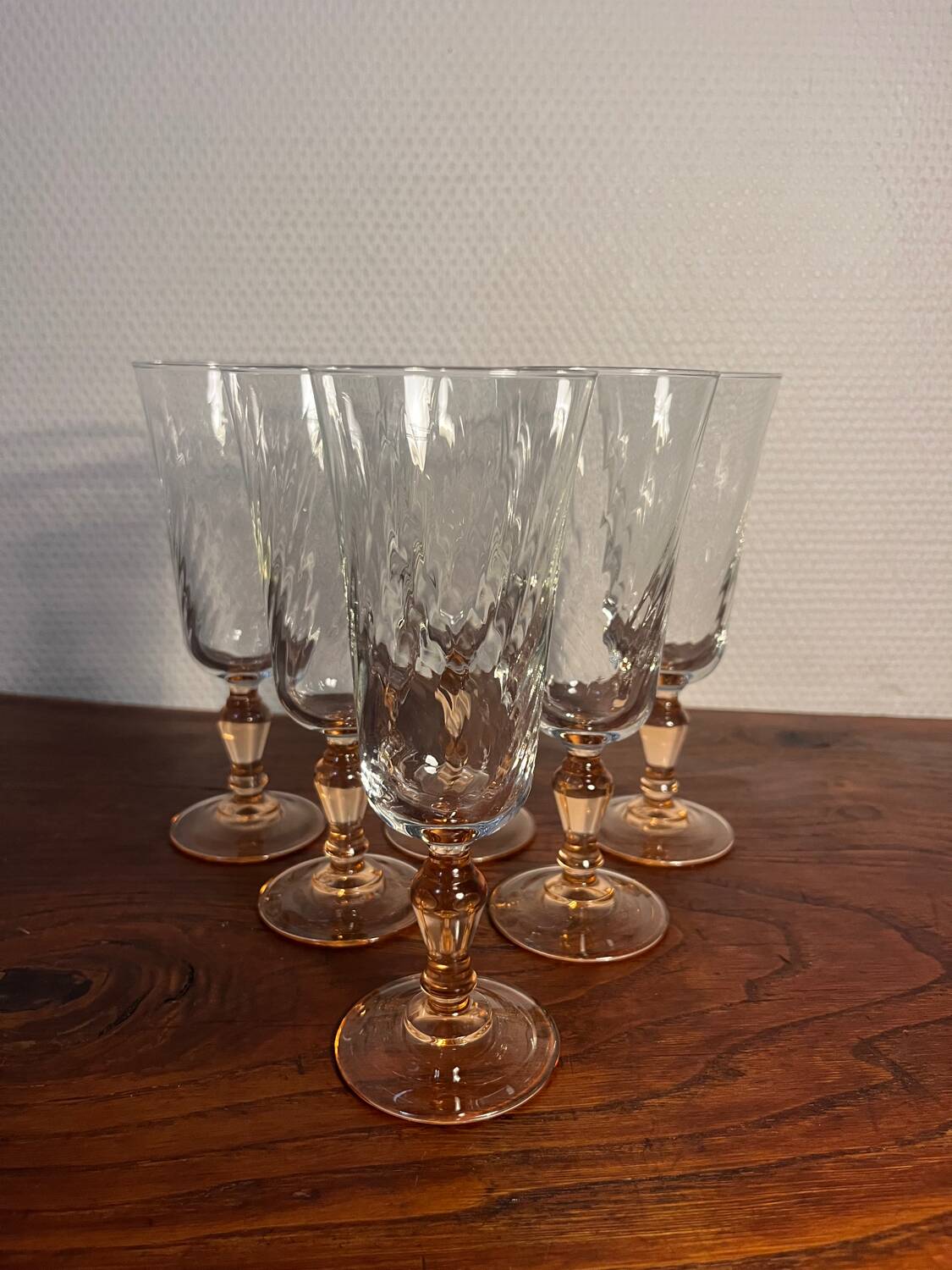 Champagne flute glass and Rosaline