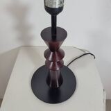 Vintage Aluminor France table lamp in wood and metal