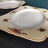 Set of two vintage English serving plates, Crown Ducal
