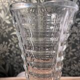 Vintage clear glass vase