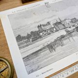 Pau, Pyrénées-Atlantiques, printed illustration from 1883.