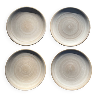 4 small Niderviller plates, Pierre model