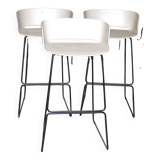 Set of 3 Babila 2748 stools, Pedrali