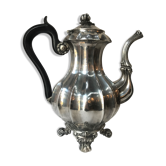 Cafetière en métal argenté style Louis XV