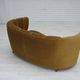 1960s, 2-seater Danish "Banan" sofa, original olive/green furniture velour.