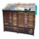 Meuble imprimerie ancien